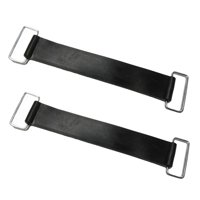 Magideal - 2 Piezas Correa Elástica Batería Banda Antideslizante Goma Hebilla Metal Resistente Para Fijar Batería Motocicleta Drones Rc Helicópteros