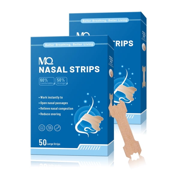 Tiras nasales MQ, 100 unidades, mejoradas, extra fuertes, para aliviar los ronquidos