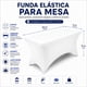 thumbnail image 4 of Pack 2 Fundas Mantel De Tela Spandex EOLAND Rojo Blanco Para Mesa Rectangular 183x75x75 Cm Banquetería Fiestas Patrias, 4 of 5