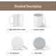 thumbnail image 3 of Juego de 12 tazas de sublimación TANGLONG, 450 ml, cerámica blanca, 3 of 7