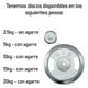 thumbnail image 3 of Pack 2 Disco Preolímpico 10kg C/u Cromado Profesional Agarre, 3 of 8