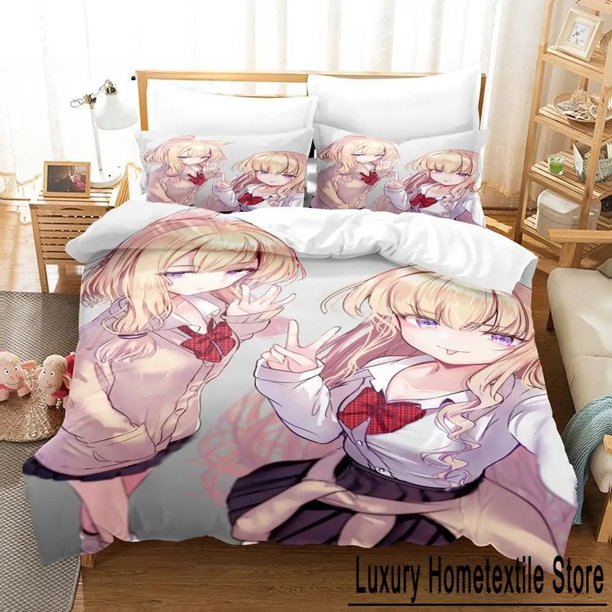 - Azur Lane Bedding Set Bed Set Adult Kid Bedroom Duvet cover Sets bed sheet set Bed Sheets
