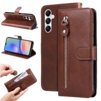Gangxun - Funda Con Cremallera Para Samsung Galaxy A05S, Carcasa Cartera De Cuero Pu Con Soporte Y Tarjetero