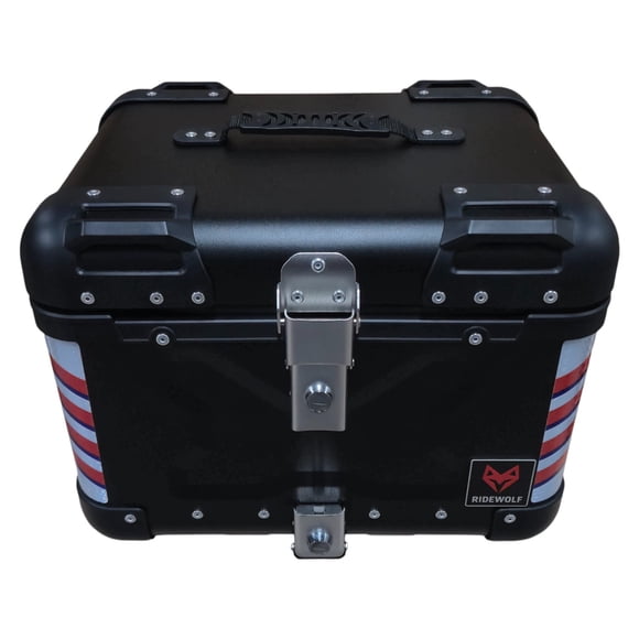 Baúl Top Case para motocicleta 40L Negro RIDEWOLF 0710-40