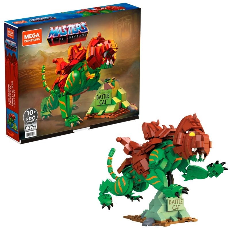 Mega Construx - Figura De Acción Legos Y Bloques Masters Of The Universe Battle Cat.