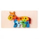 thumbnail image 1 of Wooden Early Education Cognition Children's Educational Toys Building Blocks Wooden Animal Traffic Shape Matching 3d Three-dimensional Puzzle, 1 of 3