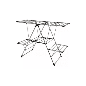 Genérico - Tendedero Plegable 156X61.5X100 Cm Acero Inoxidable Plateado