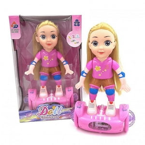 Leonimport - Niña Muñeca Patineta Sonido Luces Juguete Niña