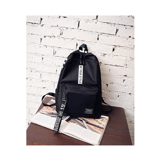 Fashion Nylon Backpack Preppy Style Students School Casual Solid Color Large Handbags Schoolbag Bookbag Teenager Travel