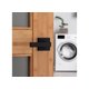 thumbnail image 4 of Palanca de paso Kwikset Singapore, color negro mate, 4,4 cm, 4 of 9