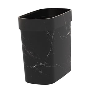 Bothyi - Cubo De Basura De Mármol, Cesta De Basura Doméstica Reutilizable Para Cocina, Baño, Hogar, Negro