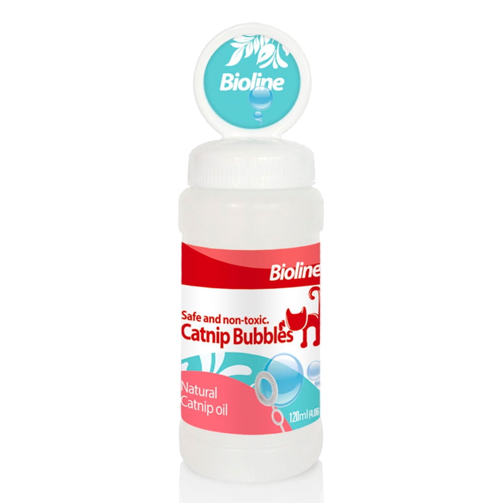 Burbujas Bioline Catnip Natural Gato, 120ml