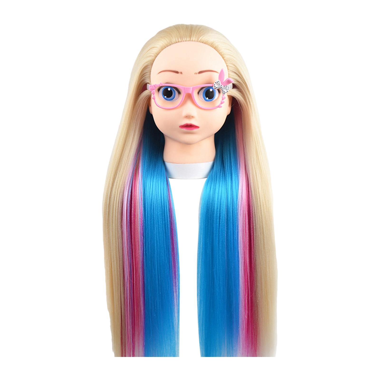 Ioensy - Cabeza De Maniquí De Muñeca De 65 Cm Para Peluqueros, Barberías, Estudiantes De Escuela De Belleza, Estilo B