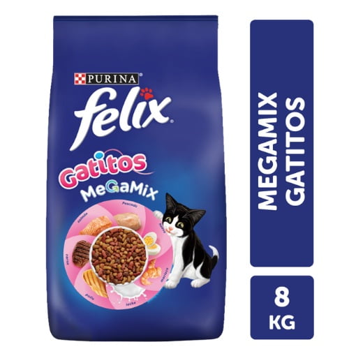 Alimento Seco Para Gato Felix® Megamix Gatitos 8kg