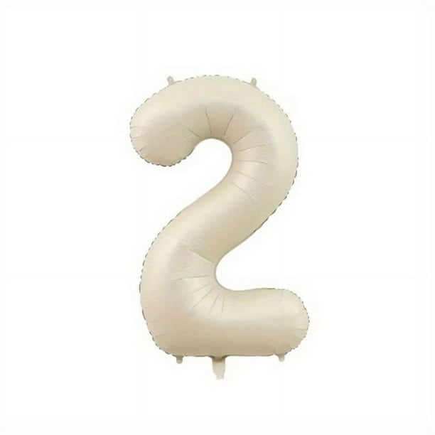 1pc, Beige Caramel Heart Balloons, Crown Happy Birthday Baloons, 1 2 3 4 5 6 Baby Shower Number Foil Balloon, Helium Baby Shower Globos, Creative Small Gift, Holiday Accessory, Birthday Party Supplies