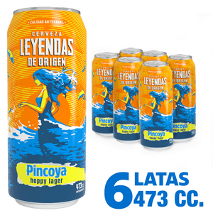 Leyenda De Origen - Cerveza Leyendas De Origen Pincoya Pack X6 Lata 473 Ml