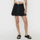 thumbnail image 2 of Falda Mujer Short Tableado Negro Corona, 2 of 5