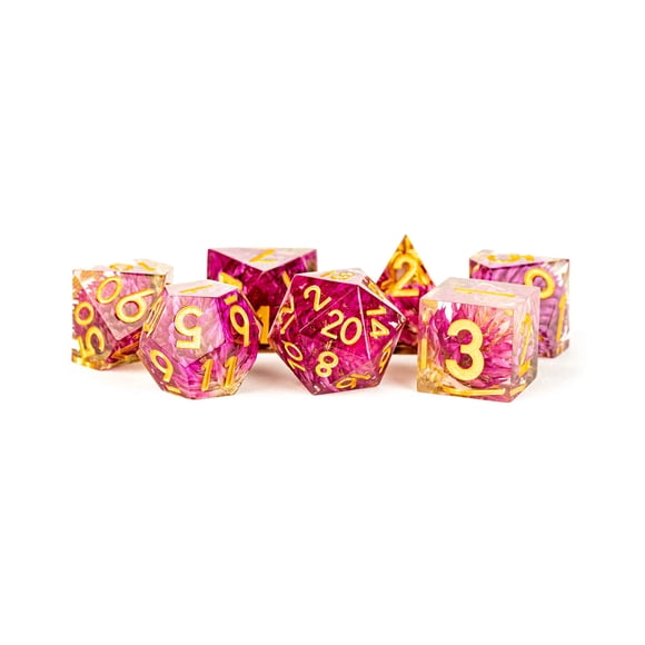 Juego de dados Metallic Dice Games FanRoll Sharp Edge Resin