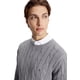 thumbnail image 3 of Jersey Tommy Hilfiger Cable Knit para hombre, gris, HTR, talla XL, 3 of 3