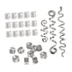 thumbnail image 1 of 28x Joyas Para El Cabello Para Trenzas Llamativas Para Mujeres Ni?as Joyas Para Trenzas De Cabello Plateadas, 1 of 5