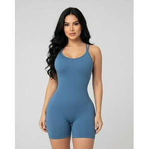 Flix Spa - Enterizo Deportivo Gym Mujer Con Push Up Y Tirantes