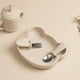 thumbnail image 2 of 2-Piece Baby Spoon & Fork Set - Solid Color Stainless Steel & Silicone Tableware for Infant Food Feeding, 2 of 3