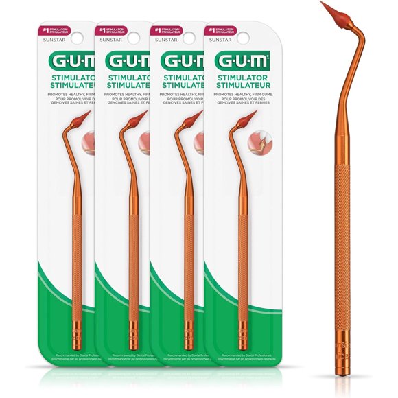 GUM Stimulator Permanent Handle with Rubber Tip, 1 Count 4