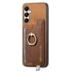 thumbnail image 2 of Funda Magnética Para Samsung Galaxy A05s Con Billetera Y Anillo Protector Resistente Marrón, 2 of 6
