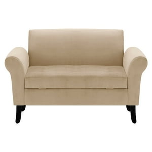 Bodevir - Banqueta Baul + Respaldo Lua 2C Felpa 20 Beige