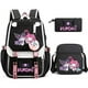thumbnail image 1 of 3pcs Kuromi Backpacks Patchwork Capacity Women Men Travel Mochilas With Shoulder Bags Ins Laptop Teens School Bags, 1 of 3