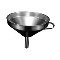 Magideal - Embudo De Acero Inoxidable Embudo De Cocina, Transferencia De Líquidos, Suministros De Cocina Con Colador Embudo De Metal Para Cocinar En Restaurantes 15 Centímetros