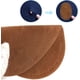 thumbnail image 3 of piezas de parches ovalados de tela cosidos para codos y rodillas, accesorios para restaurar suéteres y pantalones (negro y marrón), 3 of 7