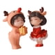 thumbnail image 5 of Figuras De Pareja De Navidad, Figuritas En Miniatura Para Bodas, Cumplea?os, Navidad, Pie, 2 Uds., 5 of 5