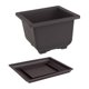 thumbnail image 5 of Macetas De Entrenamiento Con Bandeja, Modernas, Resistentes, Prácticas, Portátiles Para Patio, Patio, Cuadradas, Profundas L, 5 of 5