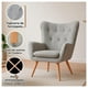 thumbnail image 2 of Sillón Poltrona Decorativo con Diseño Nórdico gris 0, 2 of 6