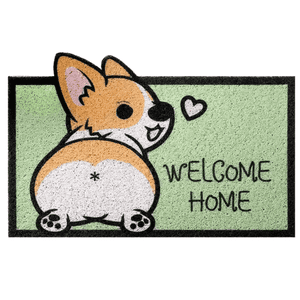 Estilodomus - Limpia Pies Alfombra Diseños Animalitos - Perro Corazón