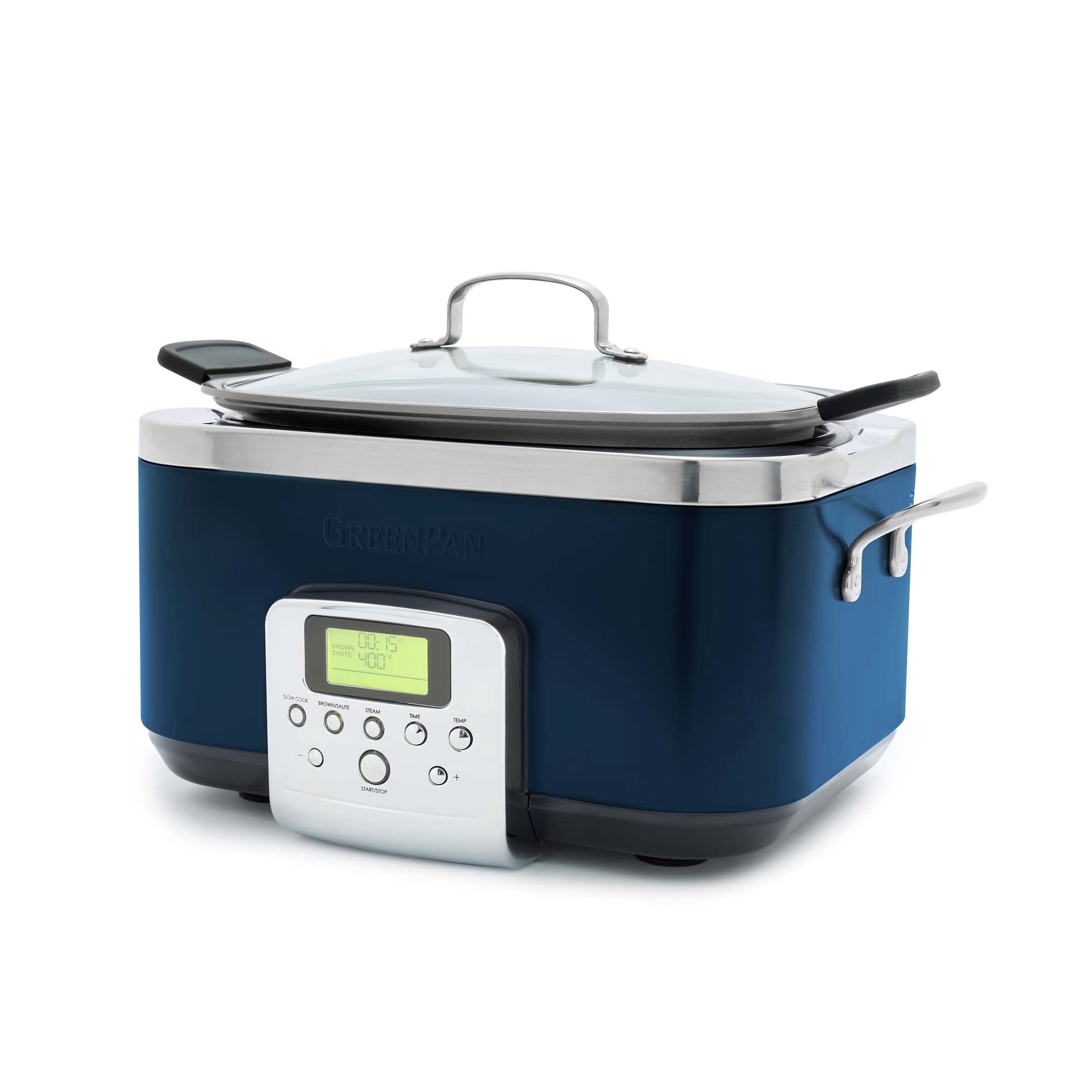 Olla De Cocción Lenta Eléctrica Greenpan Elite 8 En 1 6l Oxford Blue