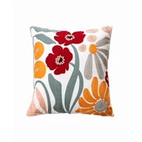 Genérico - Pack De 4 Fundas Para Cojines Sin Relleno Con Diseños Bordados Multicolor