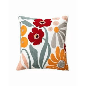 Genérico - Pack De 4 Fundas Para Cojines Sin Relleno Con Diseños Bordados Multicolor