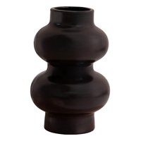 Genérico - Jarrón Florero Decoración Hogar Cerámica Moderno Negro Jhn