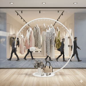 Mp - Perchero Colgador Organizador Exhibidor Ropa Circular