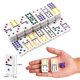 thumbnail image 4 of Juego de dominó Mexican Train Yinlo Double 12 con funda y trenes, 4 of 9