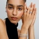 thumbnail image 4 of Anillo Doble Banda Corazón Plata, 4 of 4