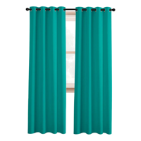 Cortina Belug Semi Blackout Casatua Un Paño 140X220Cm Aislante Color Turquesa