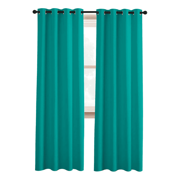 Cortina Belug Semi Blackout Casatua Un Paño 140x220cm Aislante Color Turquesa