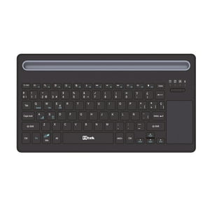 Utek - Teclado Inalámbrico Con Touchpad Bluetooth 5.0 Y 2,4Ghz Recargable