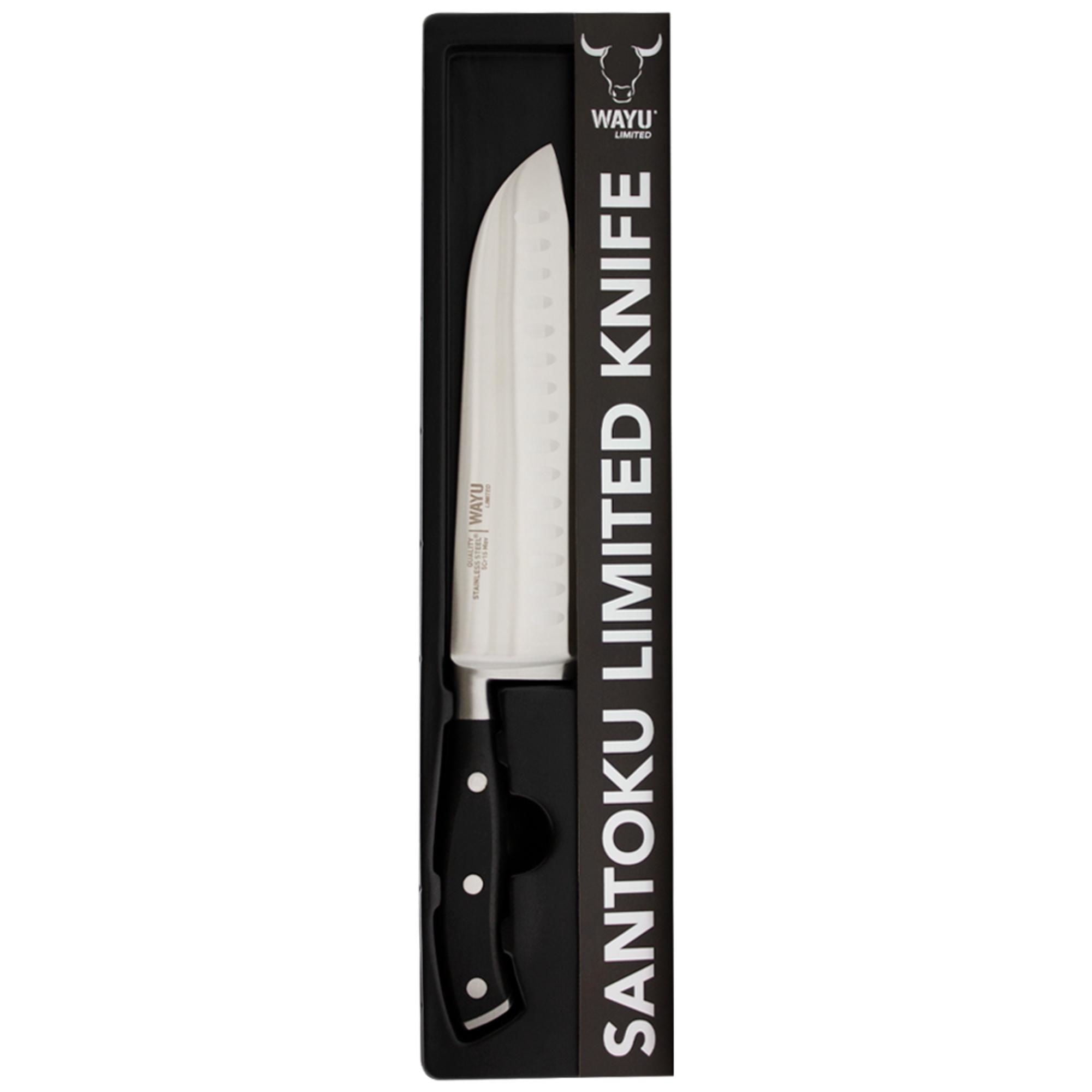 Wayu - Cuchillo Santoku Limited Acero Inoxidable 1 Pieza Plateado - Negro