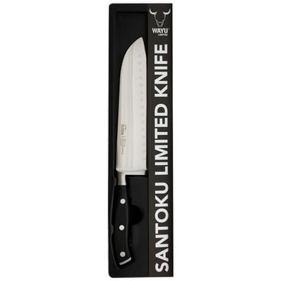 Cuchillo Santoku Limited Acero Inoxidable 1 Pieza Plateado - Negro Wayu