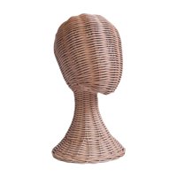 Ioensy - Cabeza De Maniquí, Base Estable, Estante Para Sombreros De Ratán Para Auriculares, Diademas, Auriculares