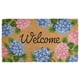 thumbnail image 1 of Felpudo MAINEVENT 46 × 26 cm Hortensia Floral de Fibra de Coco, 1 of 9
